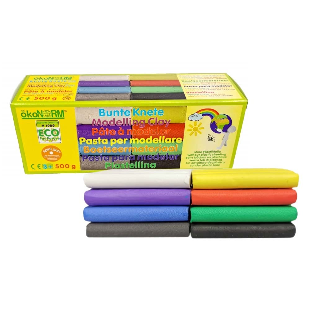 외코놈 컬러 클레이 점토 8색 500g