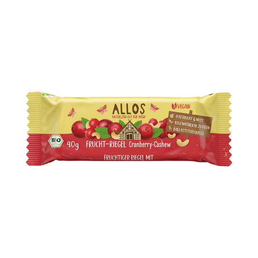 알로스 프루트 바 Cranberry·Cashew 25개입 (총 1000g)