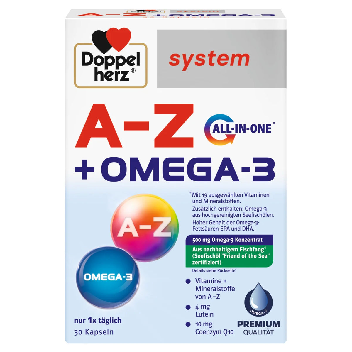 도펠헤르츠 시스템 A-Z 종합비타민 오메가3 올인원 30캡슐